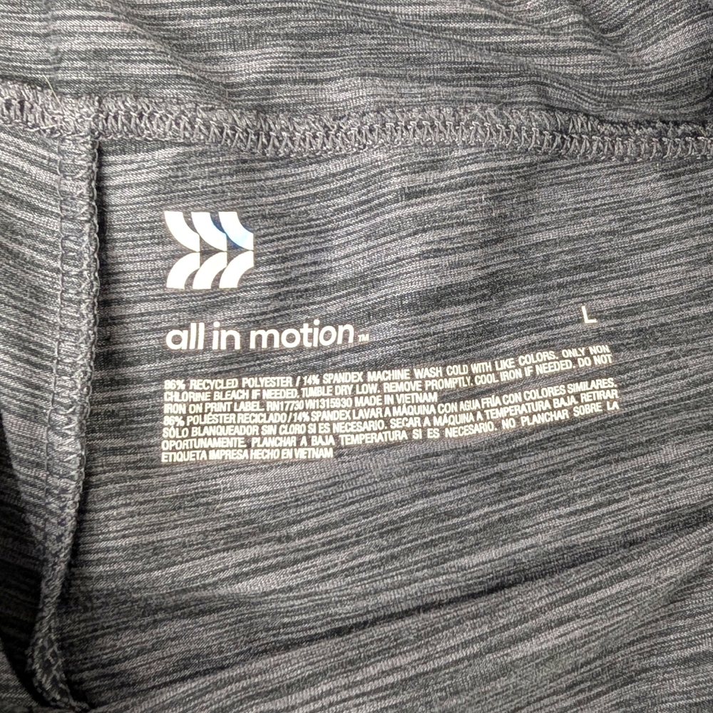 All In Motion Athletic Shorts Womens Large Gray Pockets Workout Sleep Stretchy - Picture 6 of 7